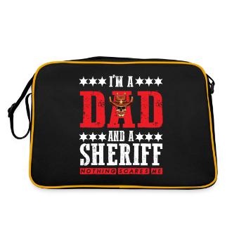 Sheriff Dad intrépide avec l’étoile du shérif - Sac Retro - noir/or - Dos