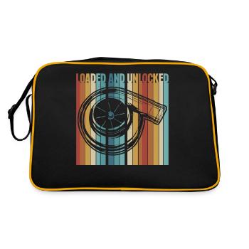 Réglage du turbocompresseur tuner de cylindrée - Sac Retro - noir/or - Dos