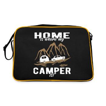 Camping Home Caravan - Retro Bag - black/gold - Back