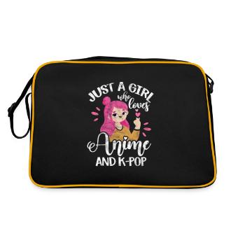 K-Pop Anime Musique Coréenne Pop Corée Cadeau - Sac Retro - noir/or - Dos