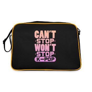 k pop - Retro Bag - black/gold - Back