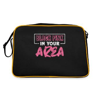 K-Pop Korean Music Pop Korea Kpop Gift - Retro Bag - black/gold - Back
