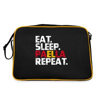 Spanien - Retro Tasche - Schwarz/Gold - Hinten