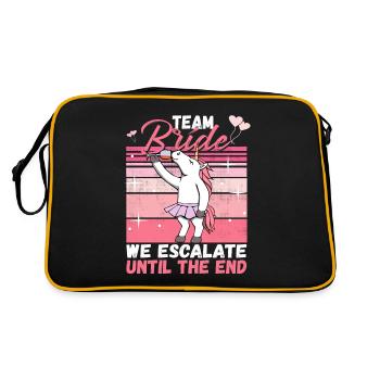 Team Bride JGA Enterrement de vie de garçon Polter Girls - Sac Retro - noir/or - Dos