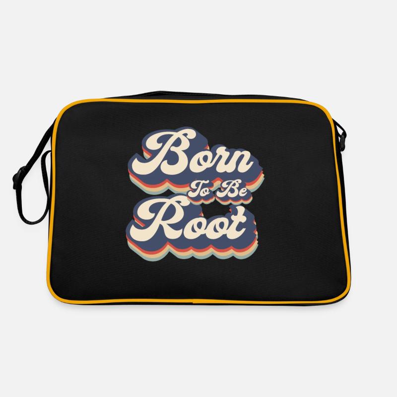 Linux Retro Born To Be Root für Nerds Retro Tasche