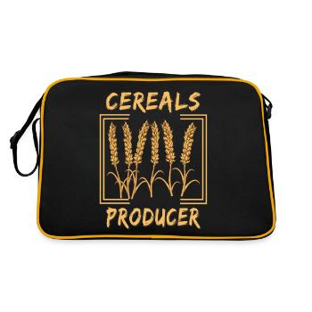 CEREALS PRODUCER - Retro Bag - black/gold - Back