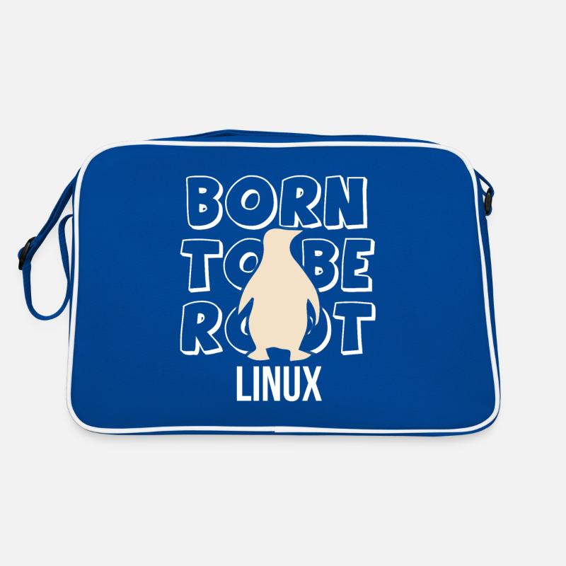 Né pour être administrateur Linux root pour Nerd et Geeks Sac Retro