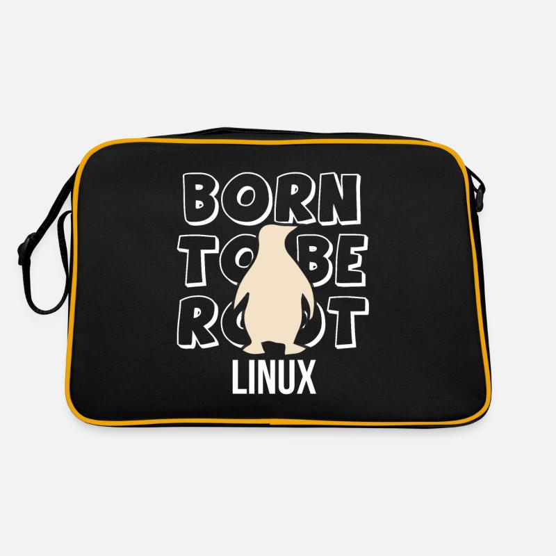 Born to be root Linux Admin für Nerd und Geeks Retro Tasche