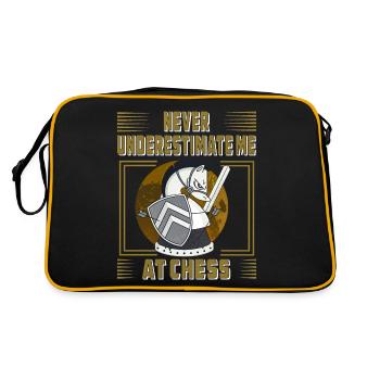 NE ME SOUS-ESTIMEZ JAMAIS AUX ÉCHECS - Sac Retro - noir/or - Dos