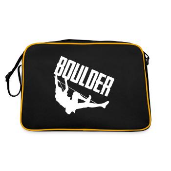 Bouldering Mountaineers Climbing Wall Climbing - Retro Bag - black/gold - Back