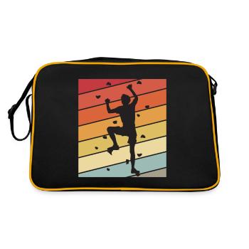 Climbing Wall Retro Bouldering Climbing Mountains - Retro Bag - black/gold - Back