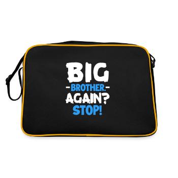 Cadeau de Big Brother Sibling Sister - Sac Retro - noir/or - Dos