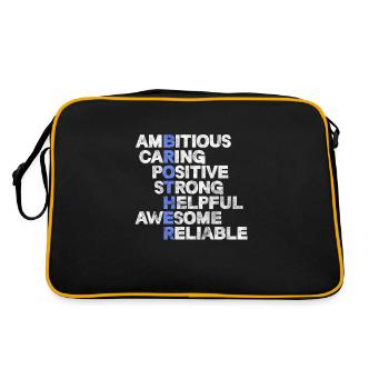 Frères - Sac Retro - noir/or - Dos