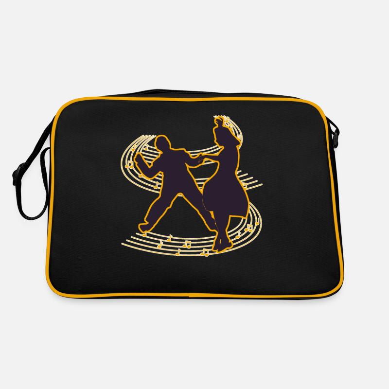 Boogie Woogie Musik Boogie-Woogie Swing - Retro Tasche - Schwarz/Gold