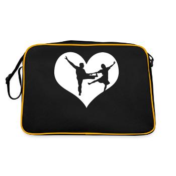 Boogie Woogie Heart Boogie-Woogie Swing - Retro Bag - black/gold - Back