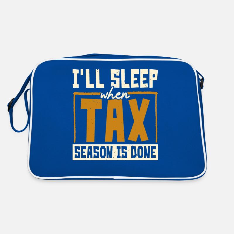 Ich werde schlafen, wenn die Steuersaison vorbei i Retro Tasche