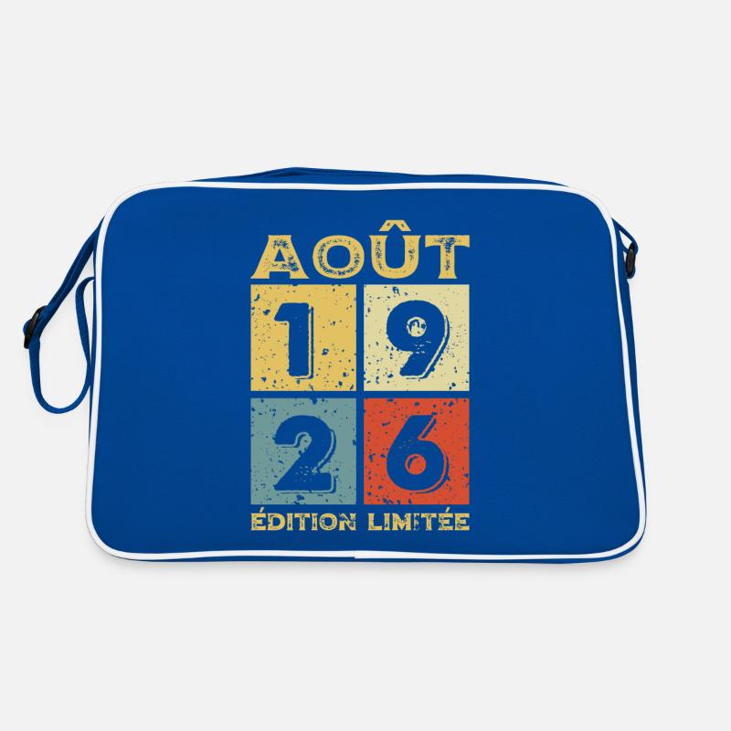 Août 1926 Original Idée Cadeau Anniversaire Sac Retro