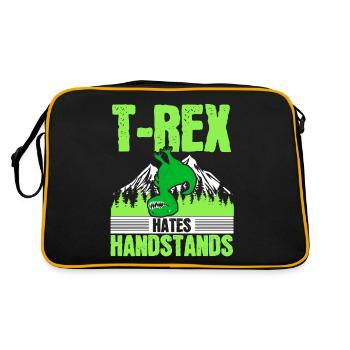 T-rex déteste les dinosaures paléontologues - Sac Retro - noir/or - Dos