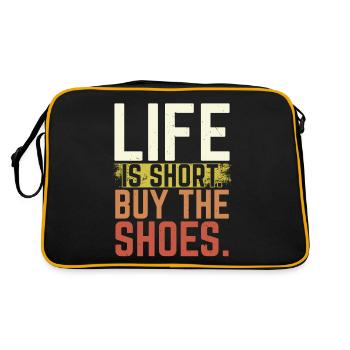 La vie est courte Acheter les chaussures Collectionneur de chaussures - Sac Retro - noir/or - Dos
