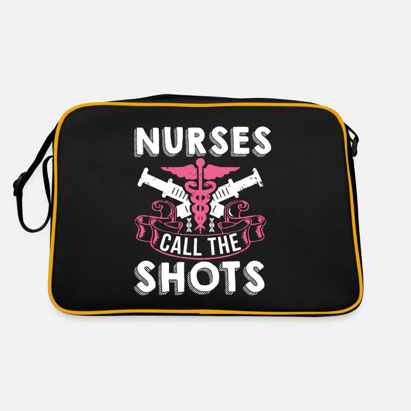 Krankenschwester zu den Spritzen Retro Tasche