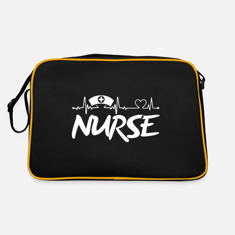 Nurse Heartbeat First Aid Emergency Retro Bag