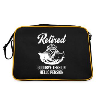 Pension de capitaine de retraite ne fonctionne pas - Sac Retro - noir/or - Dos