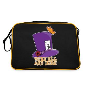 We're All Mad Here - Mad Hatter Top Hat - Retro Bag - black/gold - Back