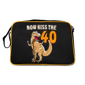 MAINTENANT EMBRASSEZ LES 40 - Sac Retro - noir/or - Dos