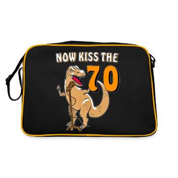 MAINTENANT EMBRASSEZ LES 70 - Sac Retro - noir/or - Dos