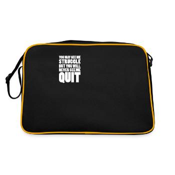 Motivation - Retro Bag - black/gold - Back
