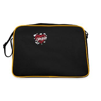 Spain Spanish Barcelona Spanish Holiday Gift - Retro Bag - black/gold - Back