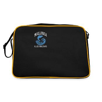 Spain Spanish Mallorca Spanish Holiday Gift - Retro Bag - black/gold - Back