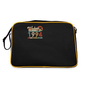 Vintage Année 1994 Anniversaire 29 Ans Idée Cadeau - Sac Retro - noir/or - Dos