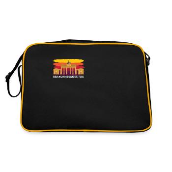 Brandenburg Gate in Berlin Germany - Retro Bag - black/gold - Back