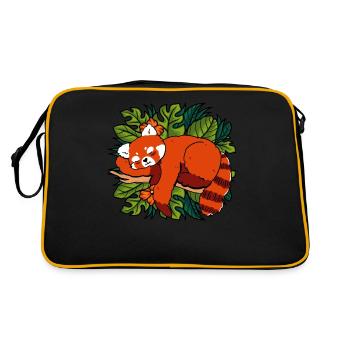 Chat Ours Petit Panda - Sac Retro - noir/or - Dos