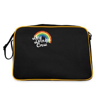 Day Drinkin' Crew Rainbow Gift pour les fêtards - Sac Retro - noir/or - Dos
