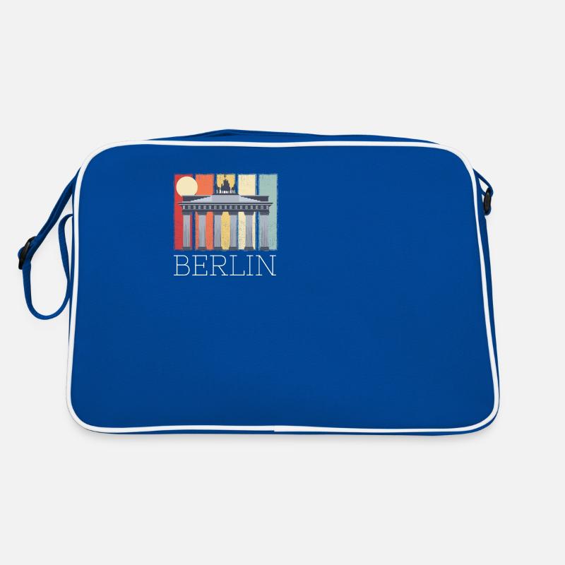 Brandenburg Gate Berlin Moon Germany Retro Bag
