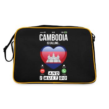 Le Cambodge appelle Holiday Asia Angkor Wat Temple - Sac Retro - noir/or - Dos