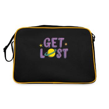 Get Lost - Retro Bag - black/gold - Back
