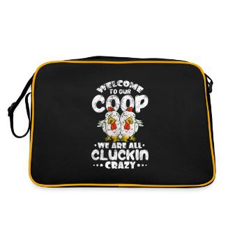 Poulet - Sac Retro - noir/or - Dos