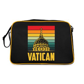 Vatican Church Leadership Italy Rome - Retro Bag - black/gold - Back