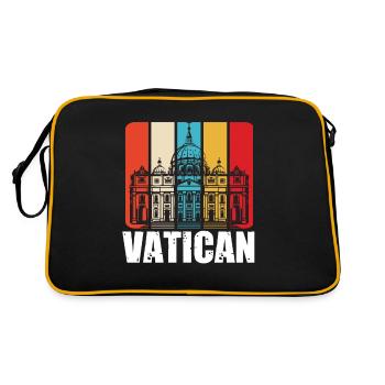 Vatican Church Italy Rome - Retro Bag - black/gold - Back
