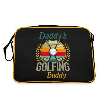 Daddy's Golfing Buddy Vintage Retro Sunset Styles - Retro Bag - black/gold - Back