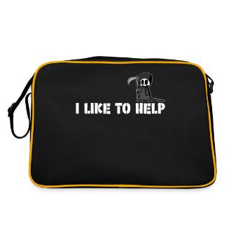 Grim Reaper Saying Joke Grim Reaper - Retro Bag - black/gold - Back