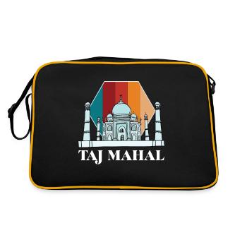 Inde Taj Mahal Palace Asie du Sud Touriste - Sac Retro - noir/or - Dos