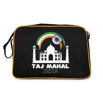 Taj Mahal Palace Inde Tourisme Asie - Sac Retro - noir/or - Dos