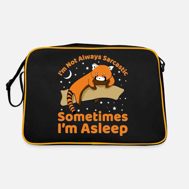 I'm not always sarcastic sometimes I'm asleep Retro Bag
