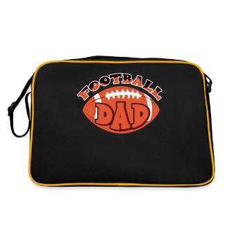 Journée de jeu de papa de football - Sac Retro - noir/or - Dos
