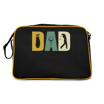 Golf Papa Fête des Pères - Sac Retro - noir/or - Dos