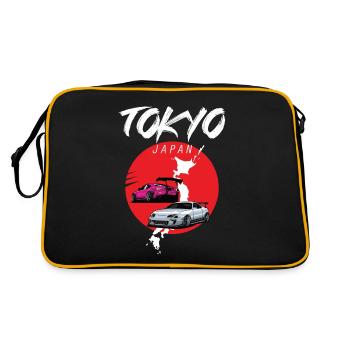 Tokyo Japon Voiture Tourisme Asie Japonais - Sac Retro - noir/or - Dos